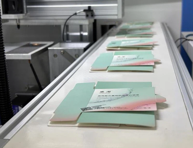 Visual labeler automatic loading and unloading effect Visual labeler automatic loading and unloading effect